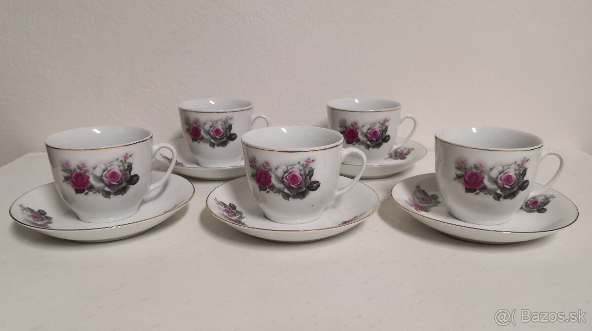 Šálky s podšálkami starý Čínsky porcelán Liling C - 2