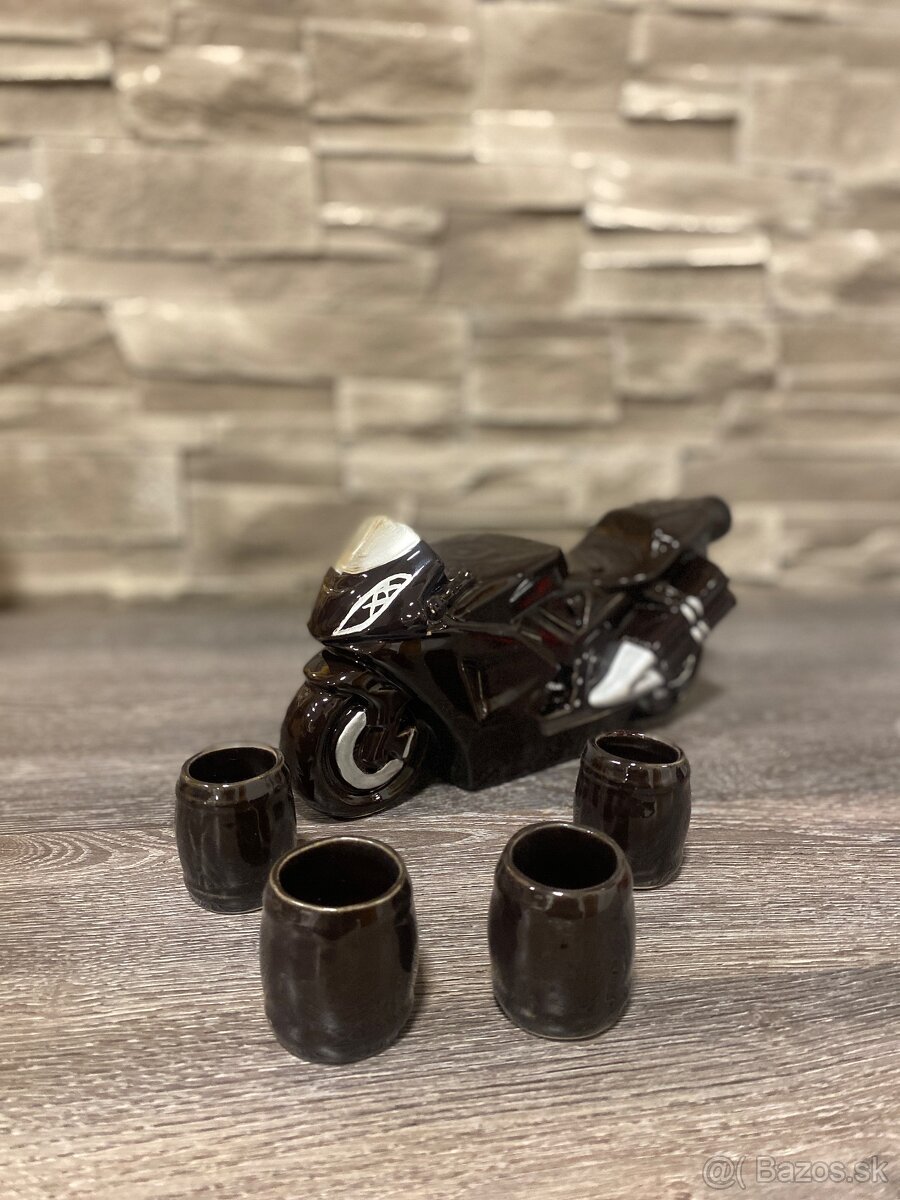 Keramická fľaška motocykel darček - 2
