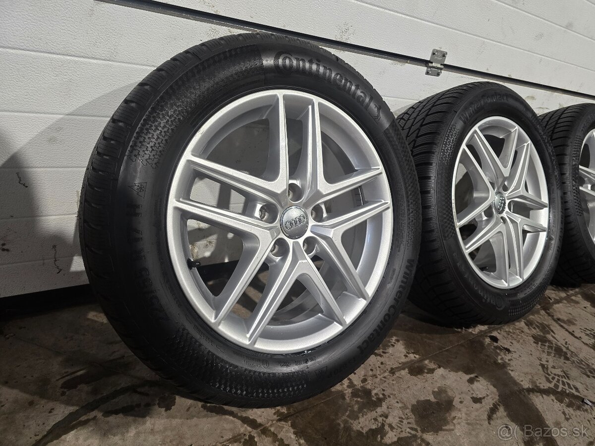 Zimná Sada AUDI A4 Allroad+Zánovné Continental 225/55 R17 - 2