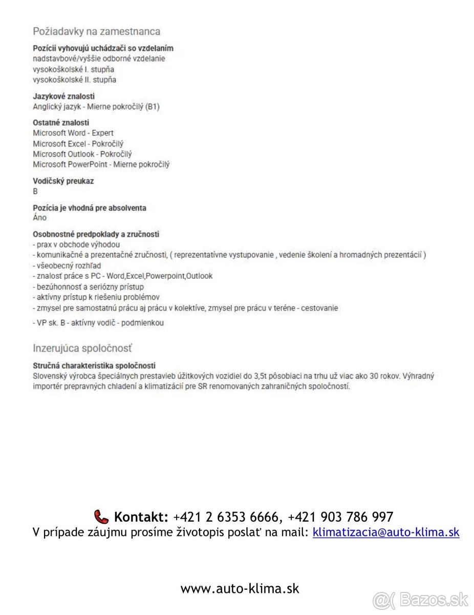 Referent predaja / Asistent predaja - 2