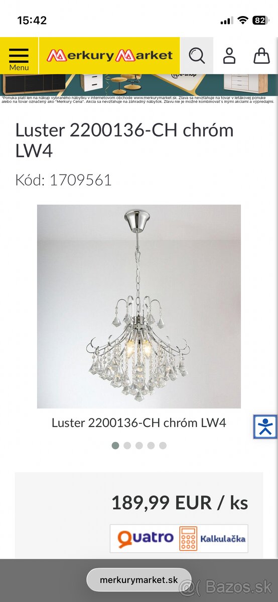 Krištálový luster - 2