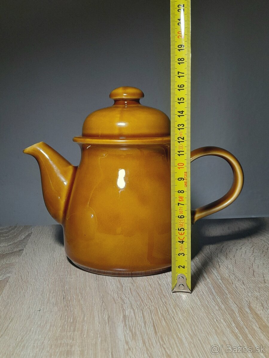 Keramický čajník, retro - 2