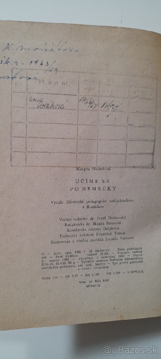 Stara ucebnica nemciny - 2