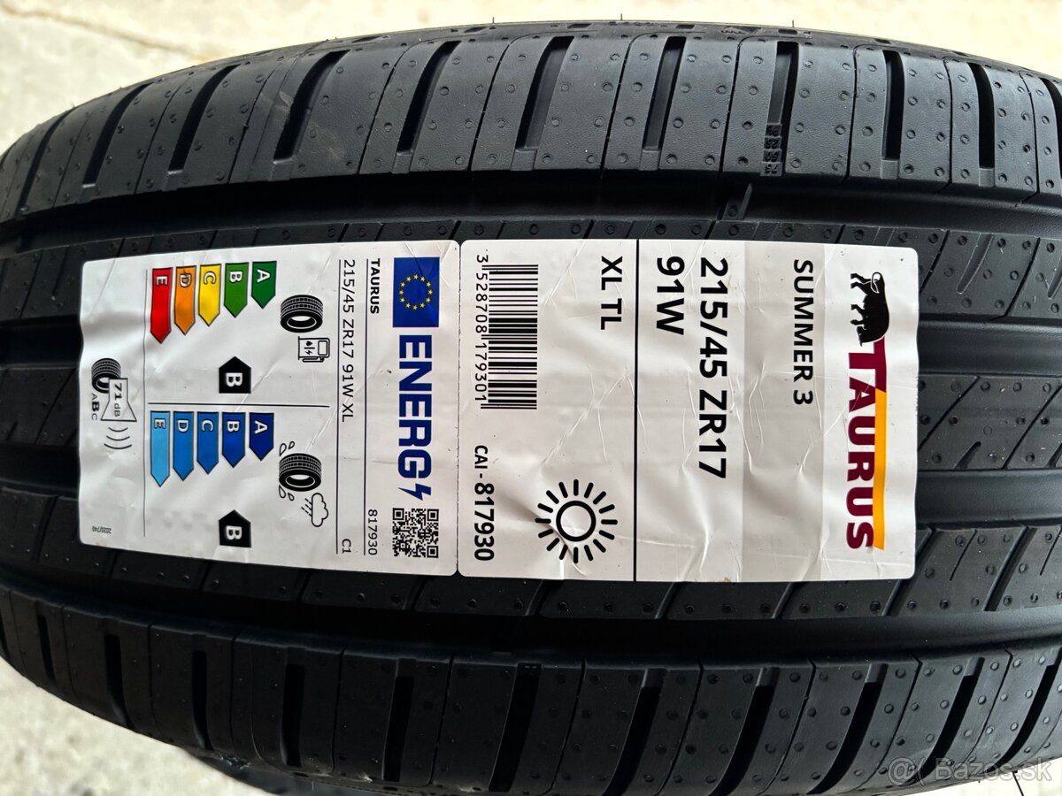 Nové letné pneumatiky Taurus 215/45 R17 - 2