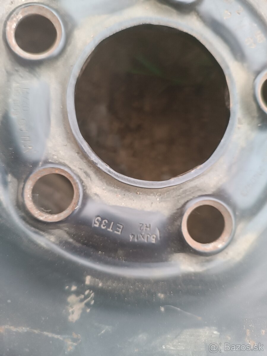 5x100R14 plechovy disk - 2