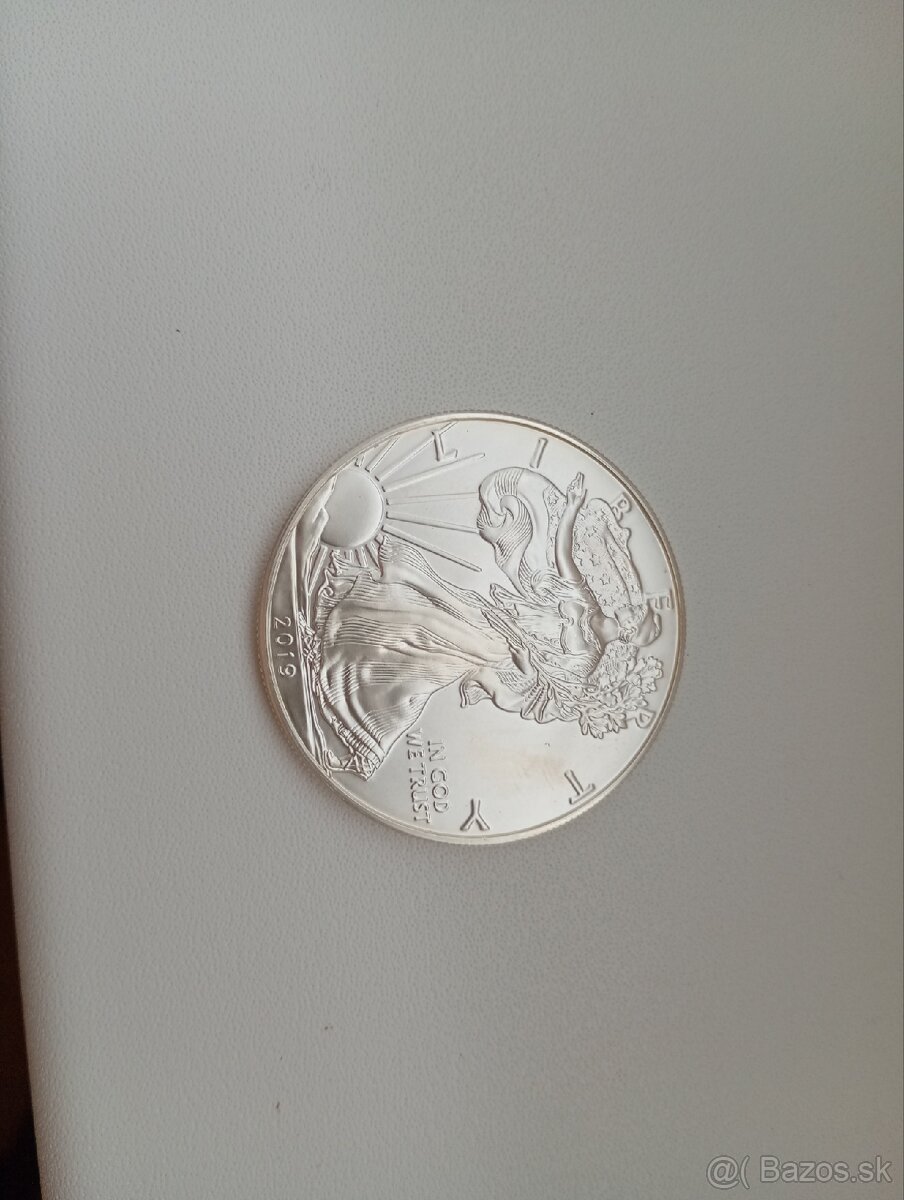 1 dolár, strieborná minca - 2