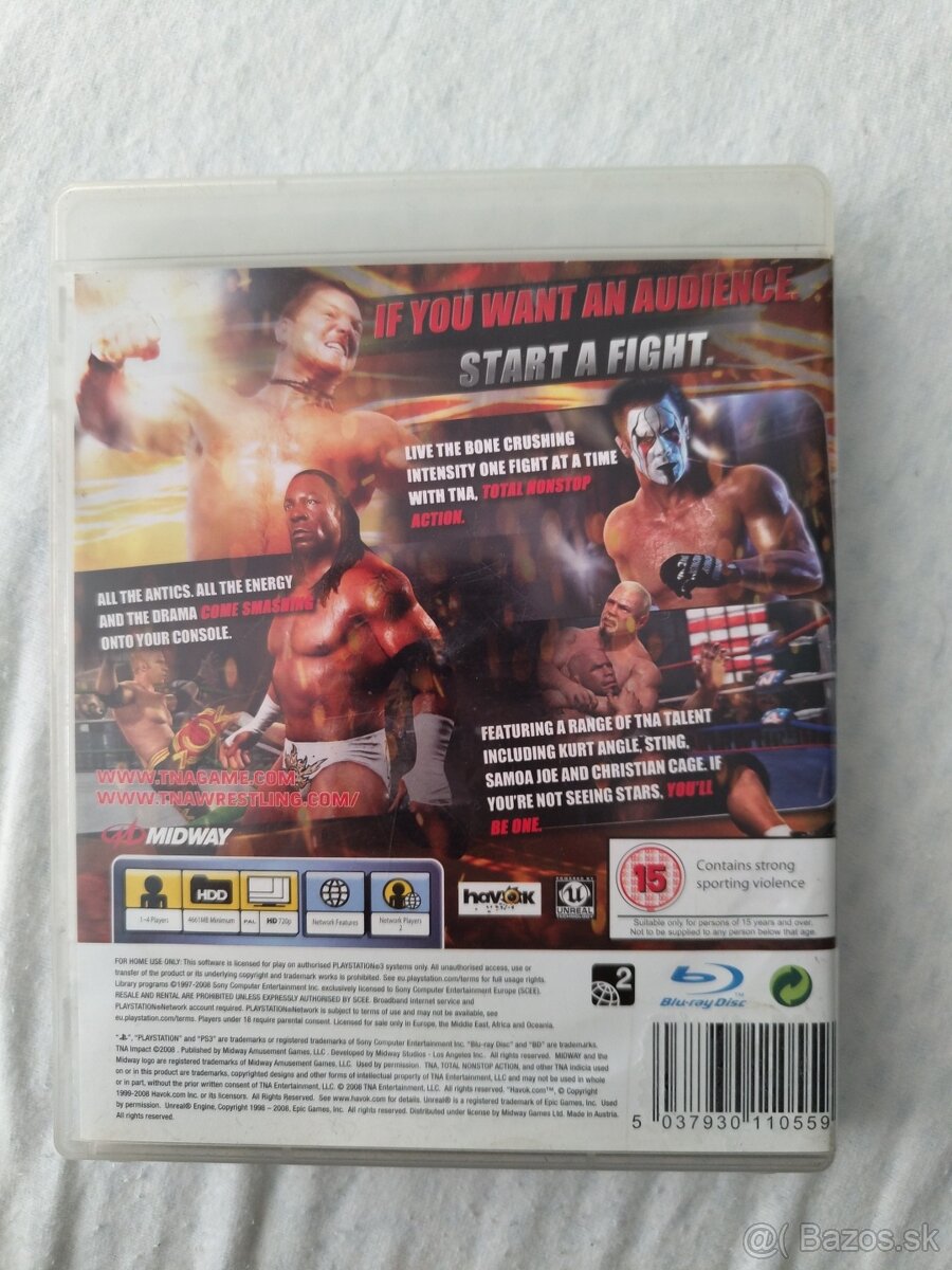 Tna impact total nonstop action wrestling playstation 3 ps3 - 2
