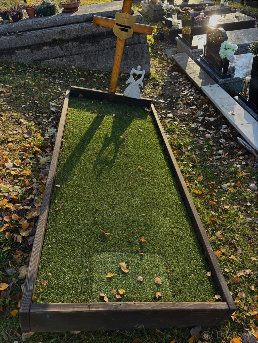 Drevený hrobový rám (dočasný) - 2