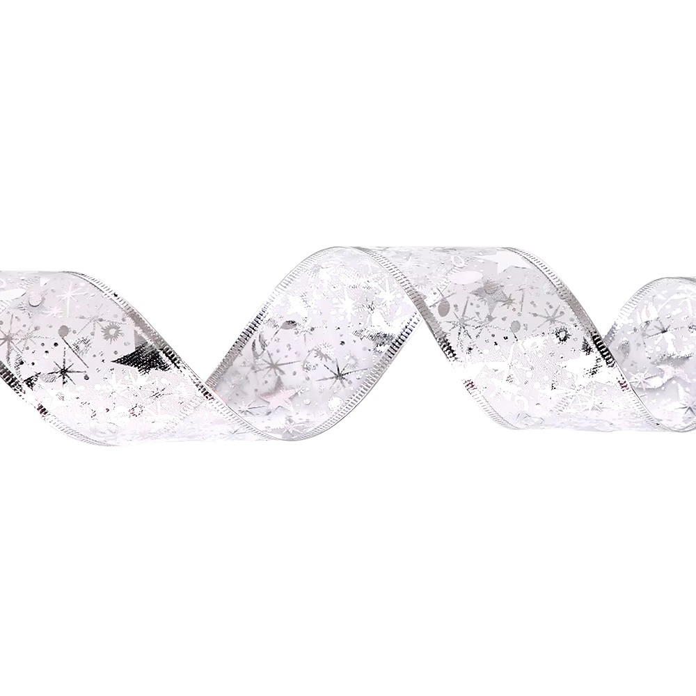 Vianocna stuha strieborna 5 m-50 led - 2