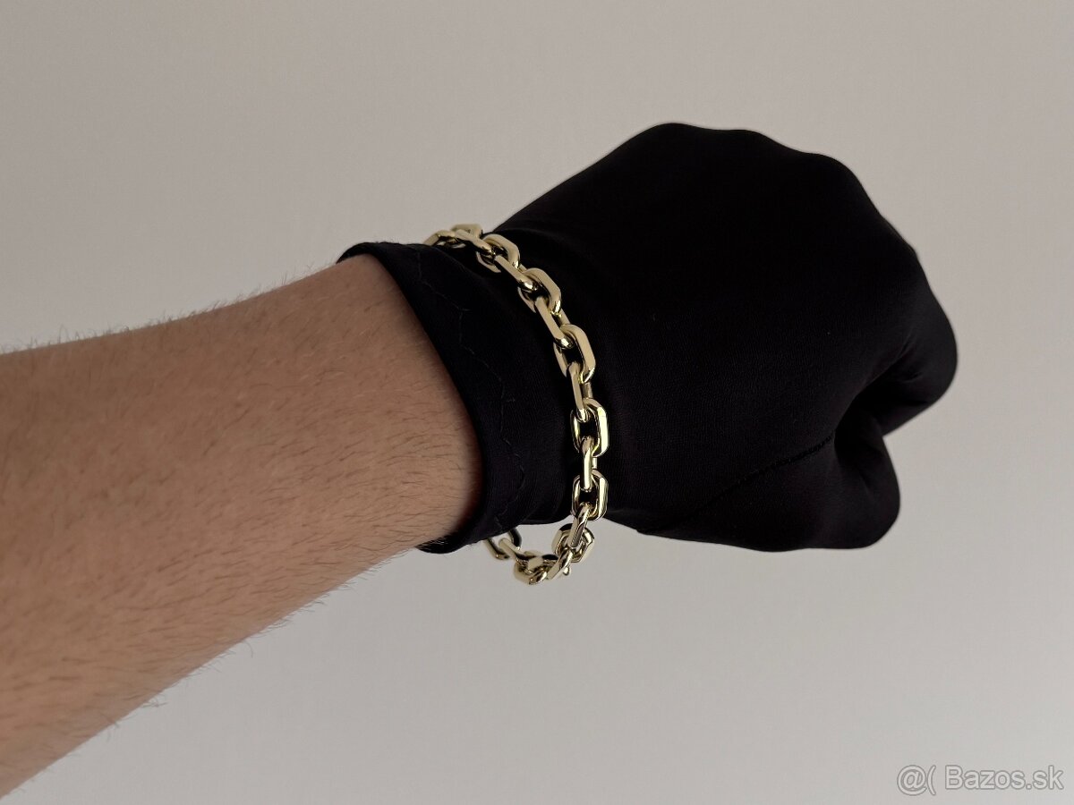 Zlaty naramok anker pilka 14k 585/1000 60g - 2