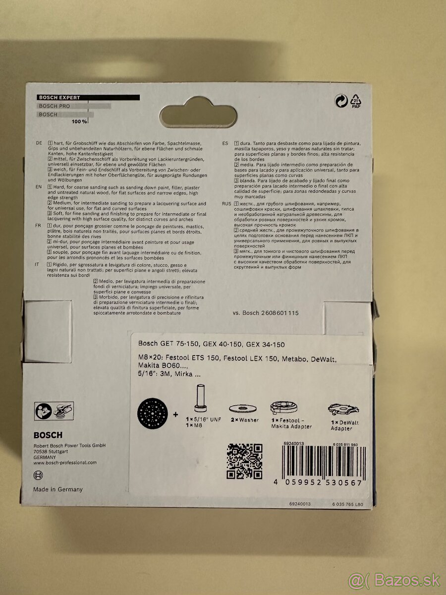 BOSCH EXPERT Brúsny tanier SOFT, 150 multidierovaný - 2