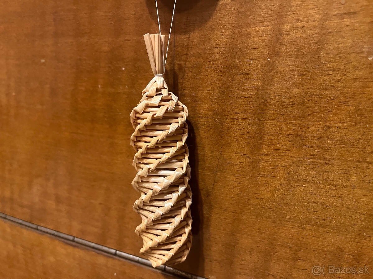 Vianočné slamené ozdoby - 2