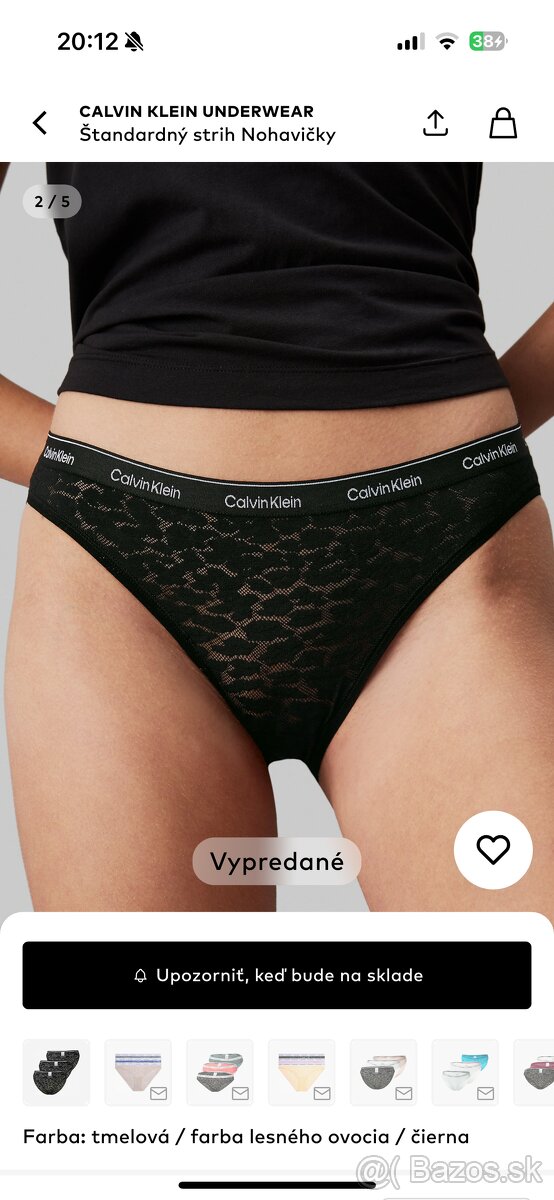 Nohavičky Calvin Klein 3-pack velkosť S…nové - 2