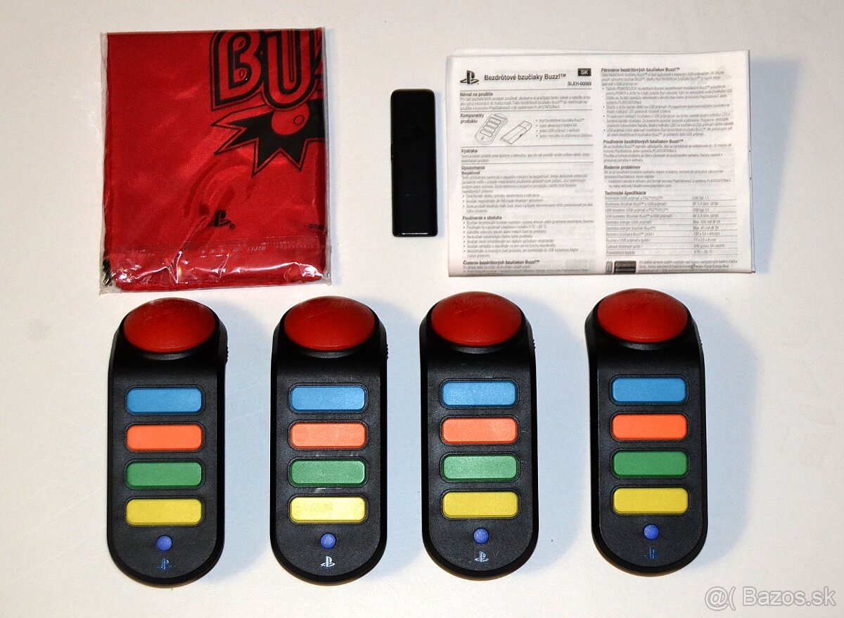 BUZZ Wirelles Buzzers pre Playtation 2 a 3 - 2