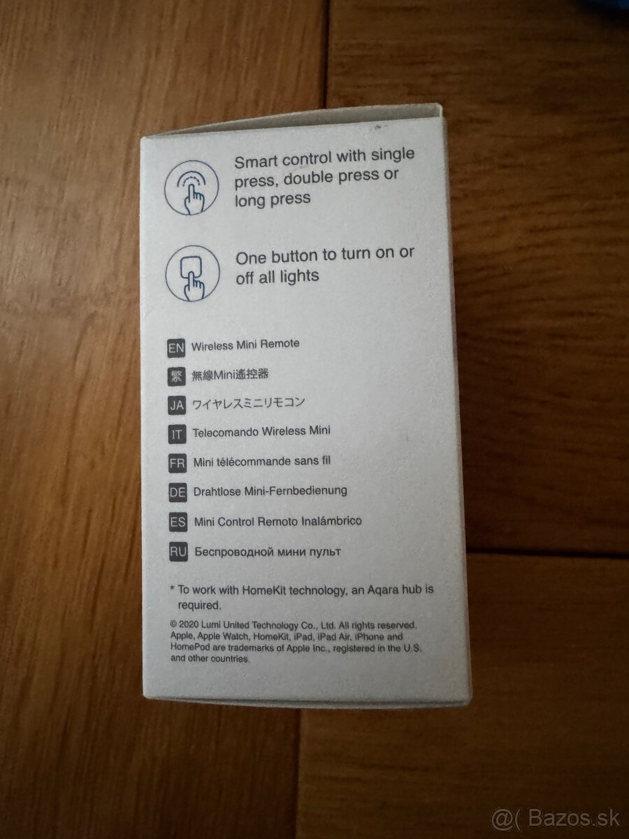 Aqara Smart Home Diaľkový ovládač Mini Switch - 2