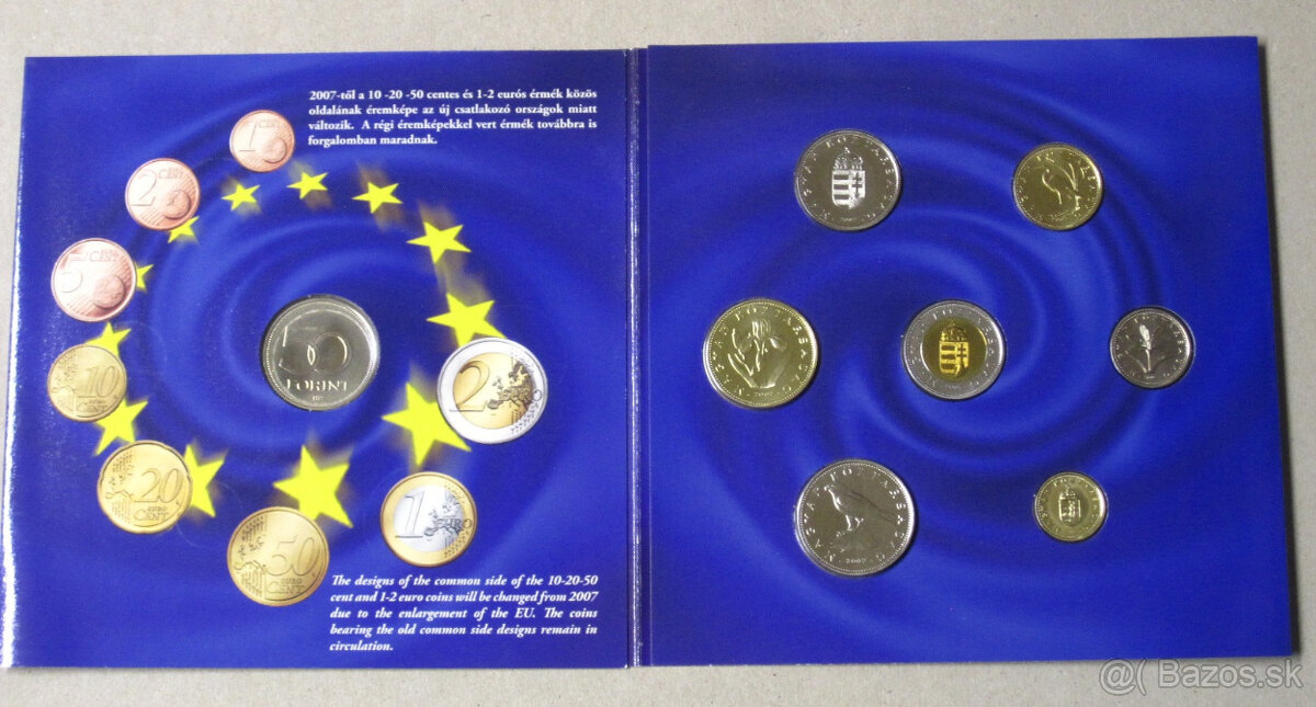 Maďarsko - Sada mincí 2007 - TOP stav - 2