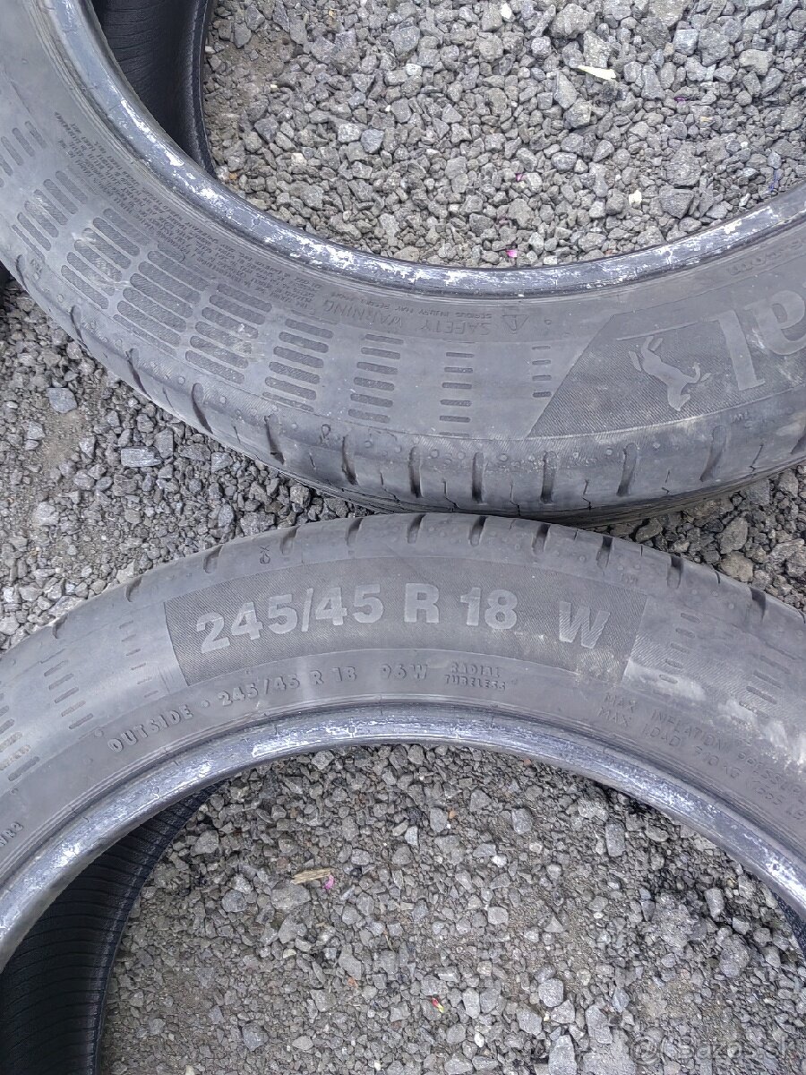 letné pneumatiky 245/45 r18 - 2