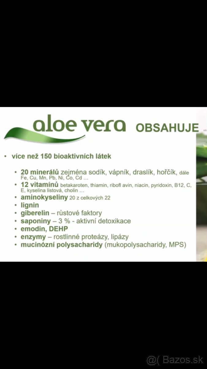 Aloe vera drinking gel broskyňa - 2
