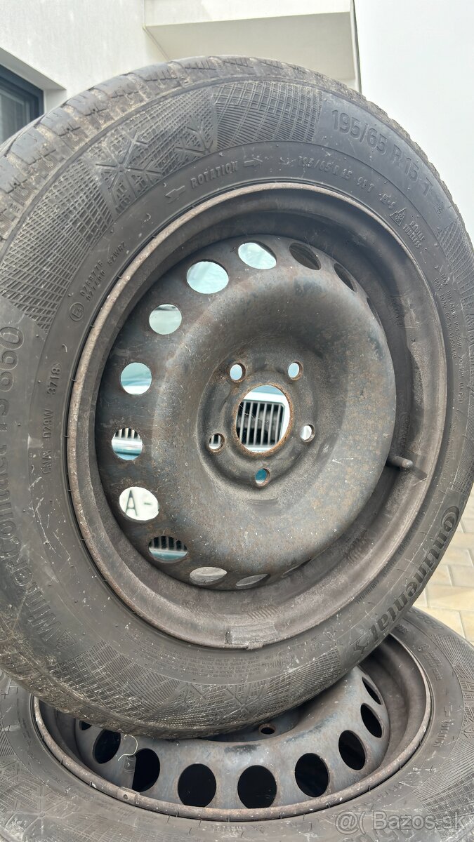 Plechové disky R15 RENAULT 5x114.3 CENA ZA KOMPLET - 2