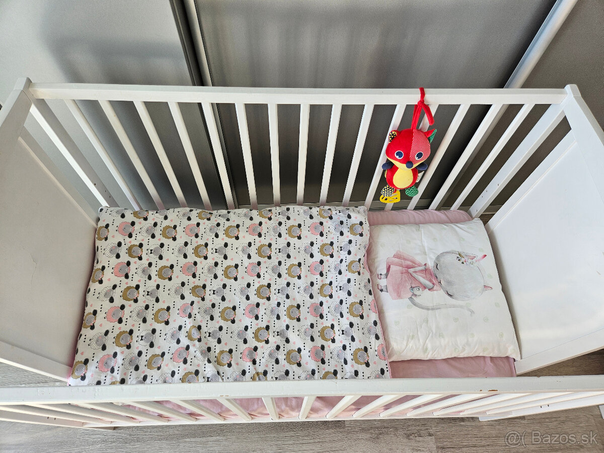 Detska postieľka + matrac + paplón + vankúš - 2