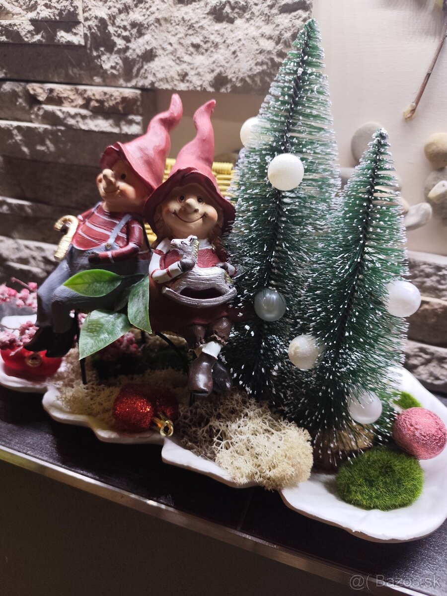 Vianočná dekorácia škriatkovia - 2