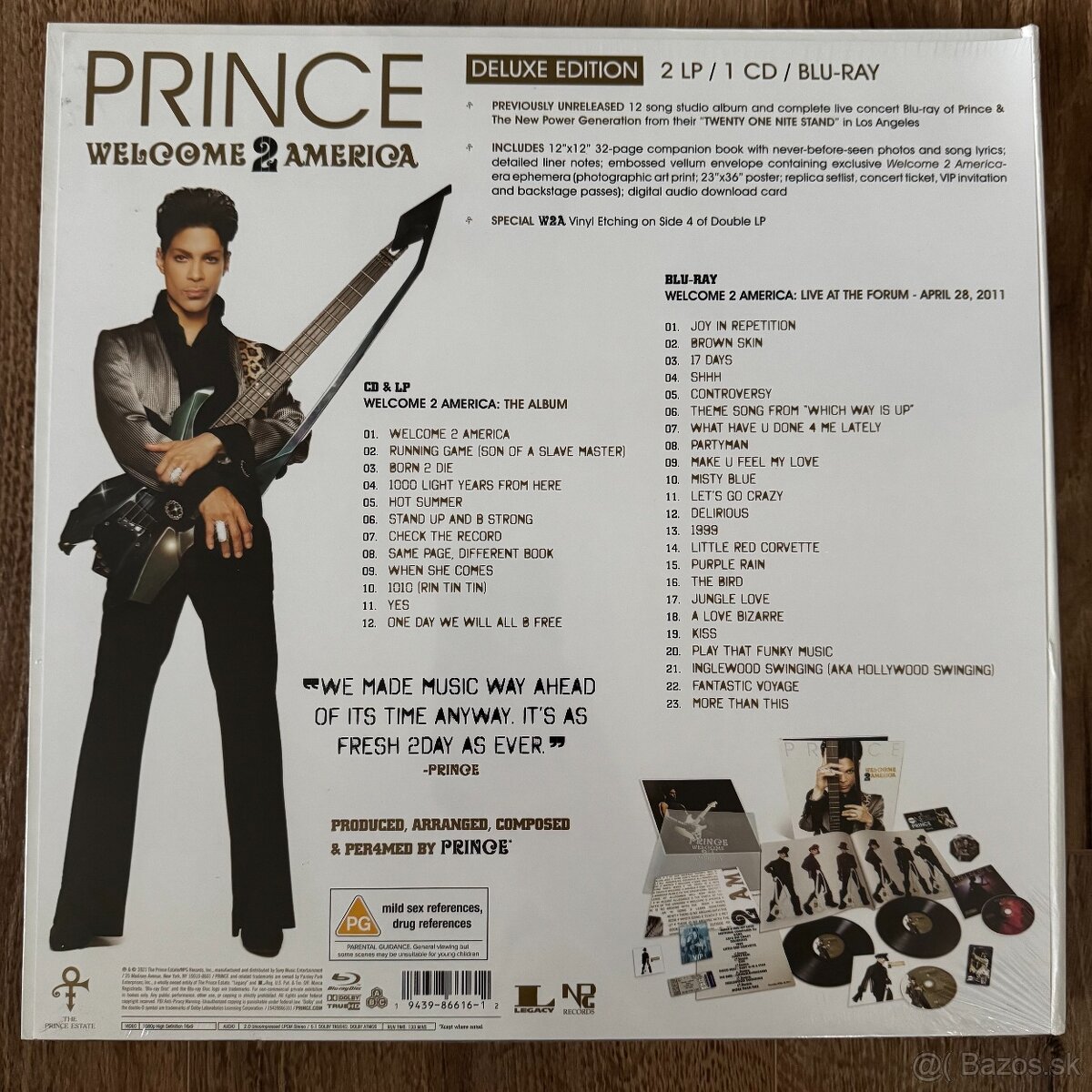 Prince - Welcome 2 America 2 x Lps + Blu-Ray + CD - 2
