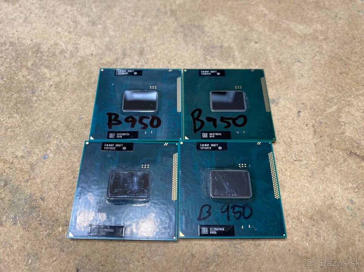Predám procesory vhodné do notebookov Intel B950 B960 - 2