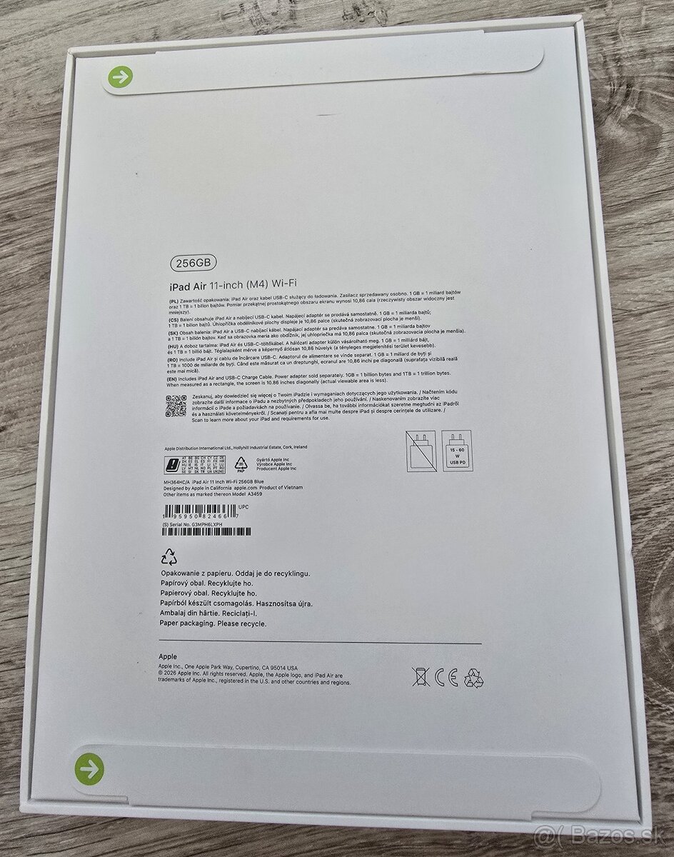 iPad Air 11" M4 256 GB WiFi modrý - 2