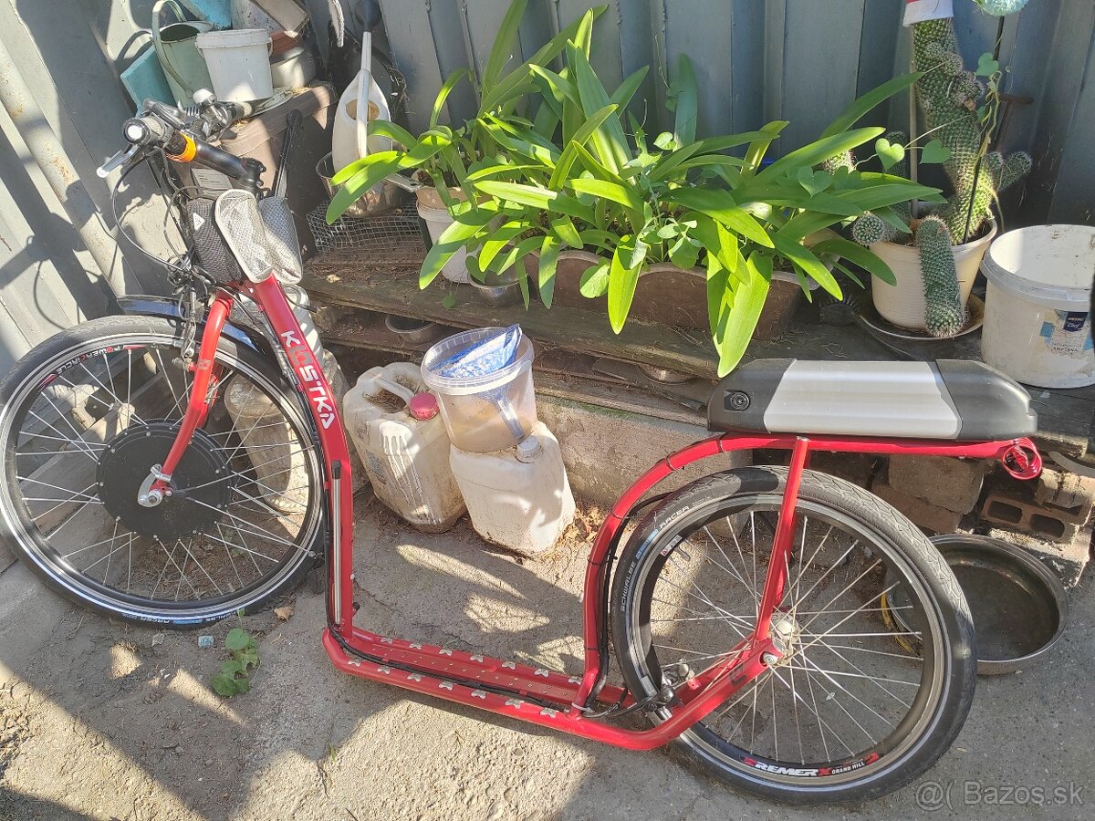 Kolobezka s pridanym motorom - 2