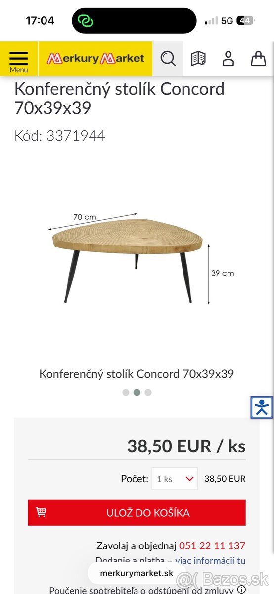 Konferenčný stolík 2ks - 2