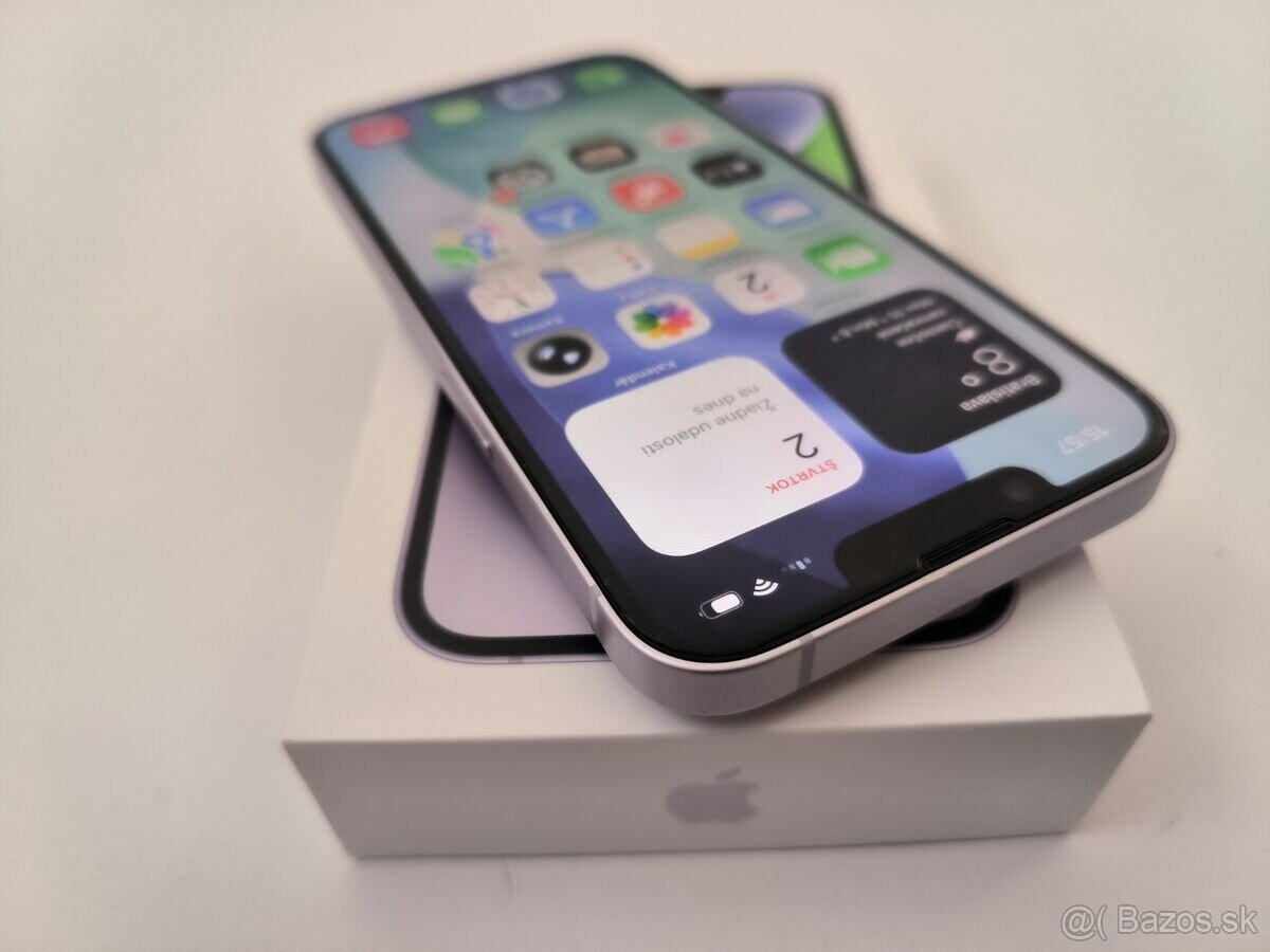 apple iphone 14 128gb Purple / Batéria 85% - 2