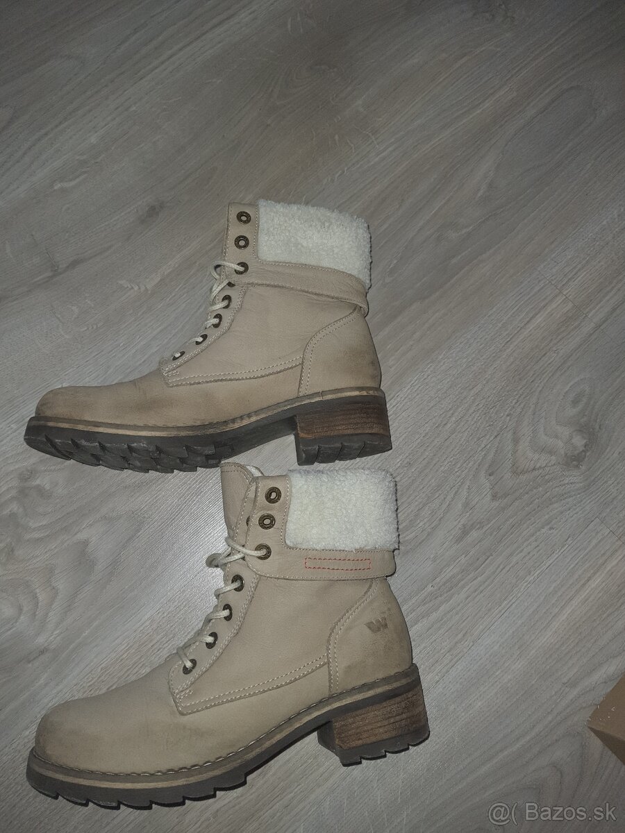 zimné teplé topánky brúsená koža Weinbrenner - BAŤA - 2