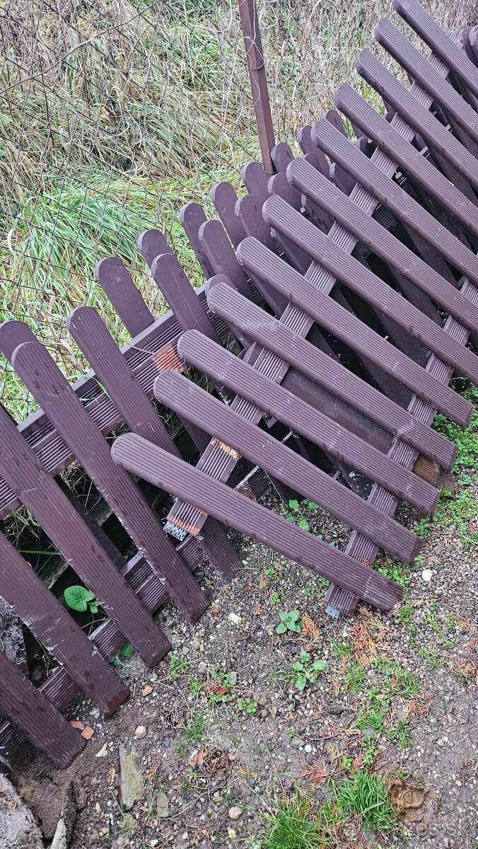 Drevený plot 178 x 80 cm - 2