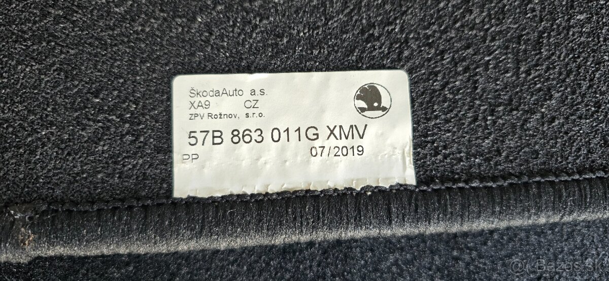 Textilné koberce Škoda Karoq - 2