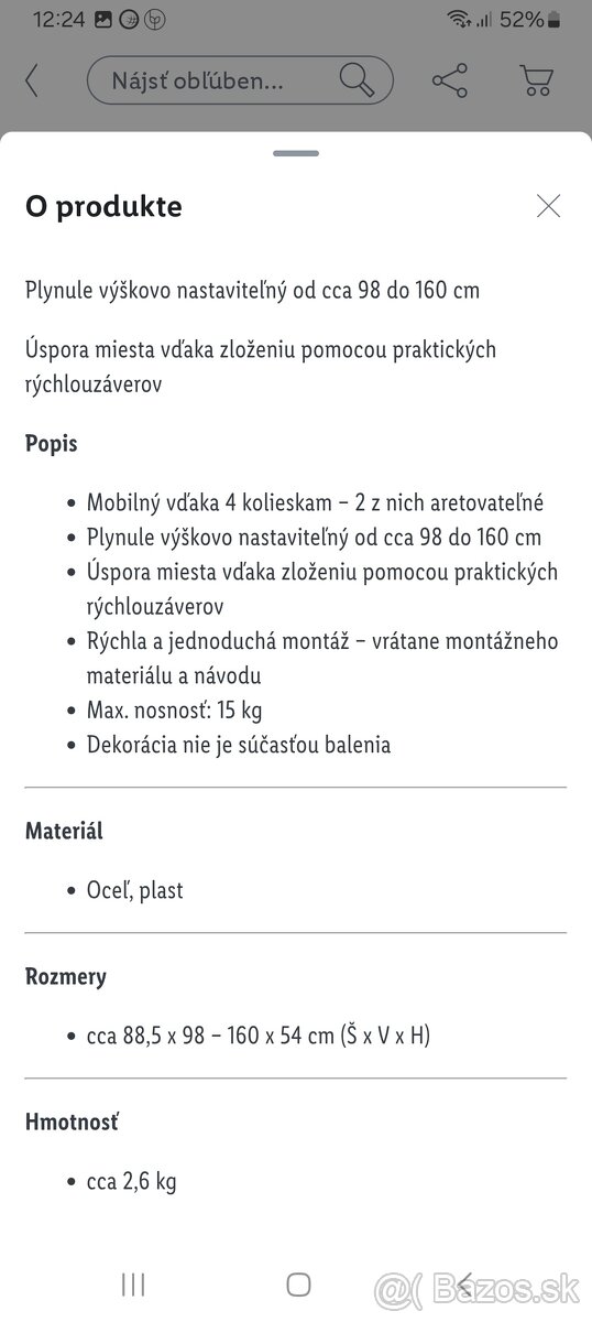 Vešiak na šaty - 2