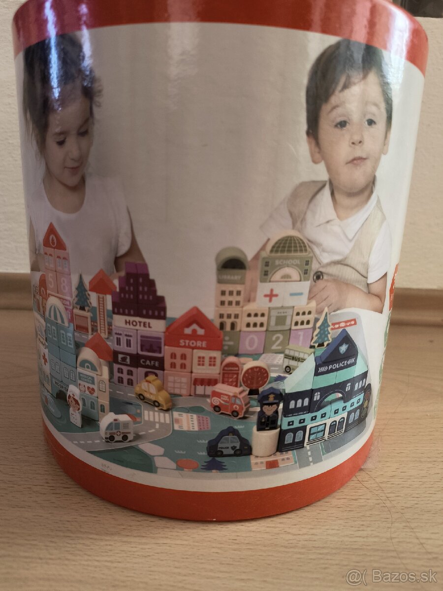 Detské kocky - mestečko - 2