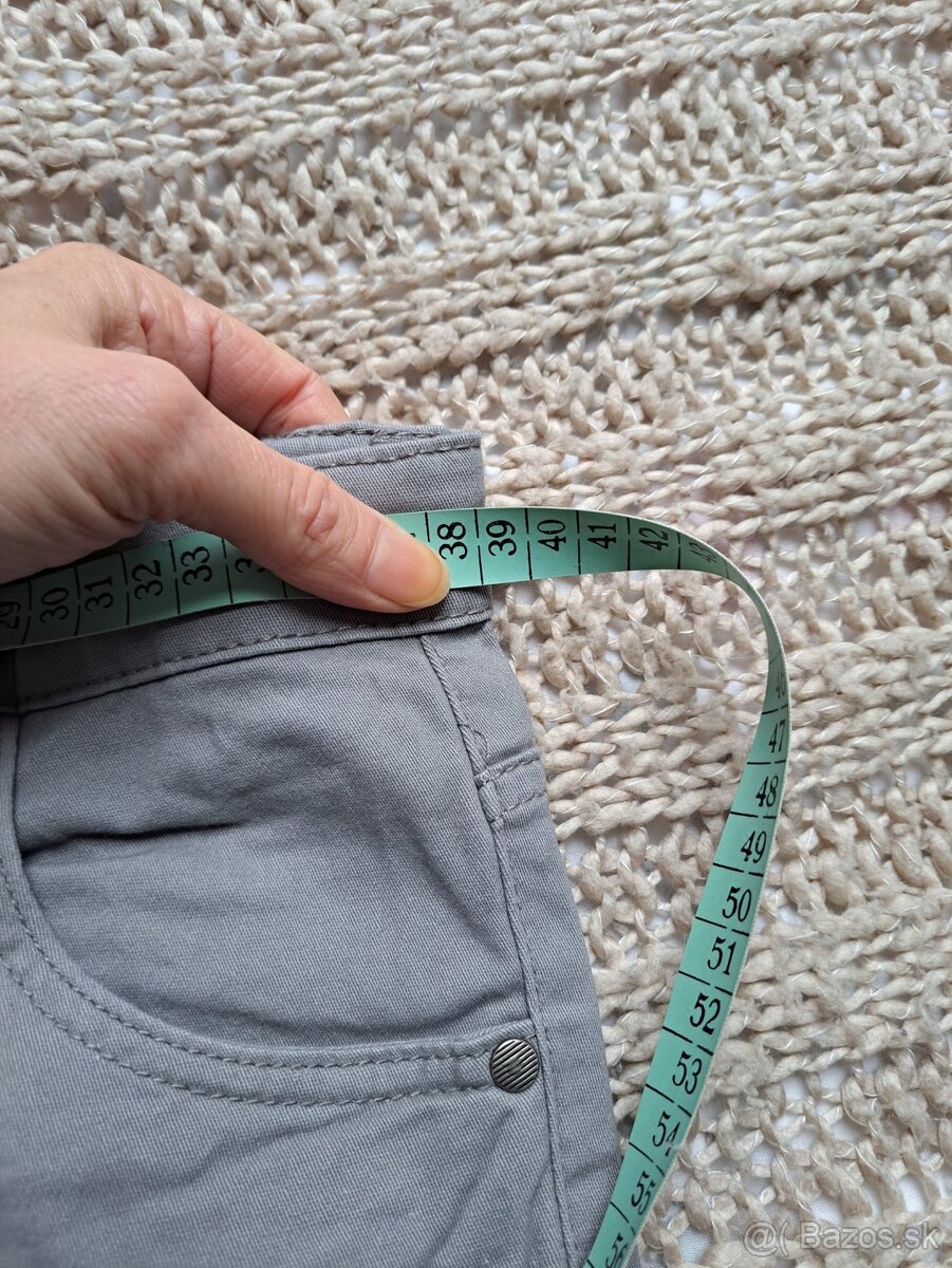 Elasticke slim Sede nohavice regul.pas v.158/164 - 2