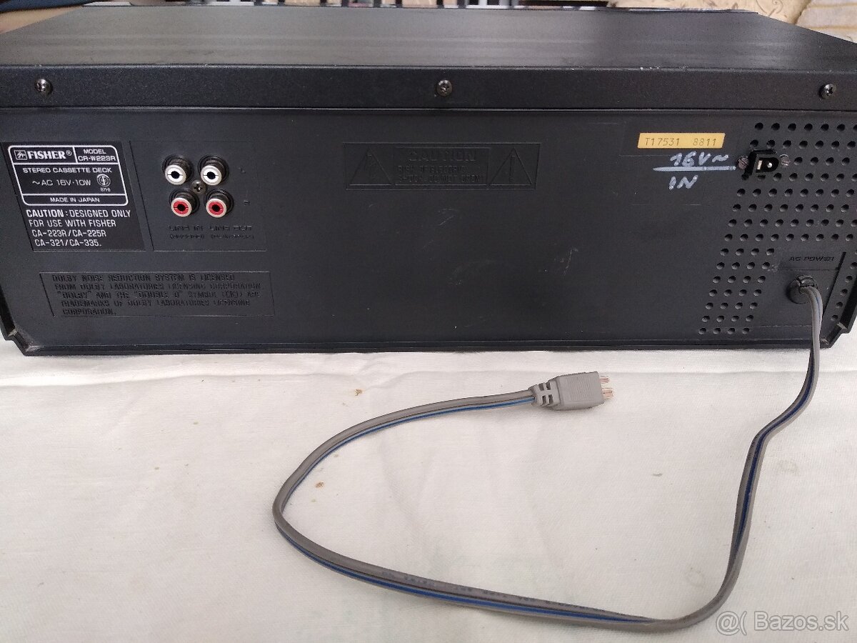 Predám dvoj deck Fisher CR-W223R. - 2