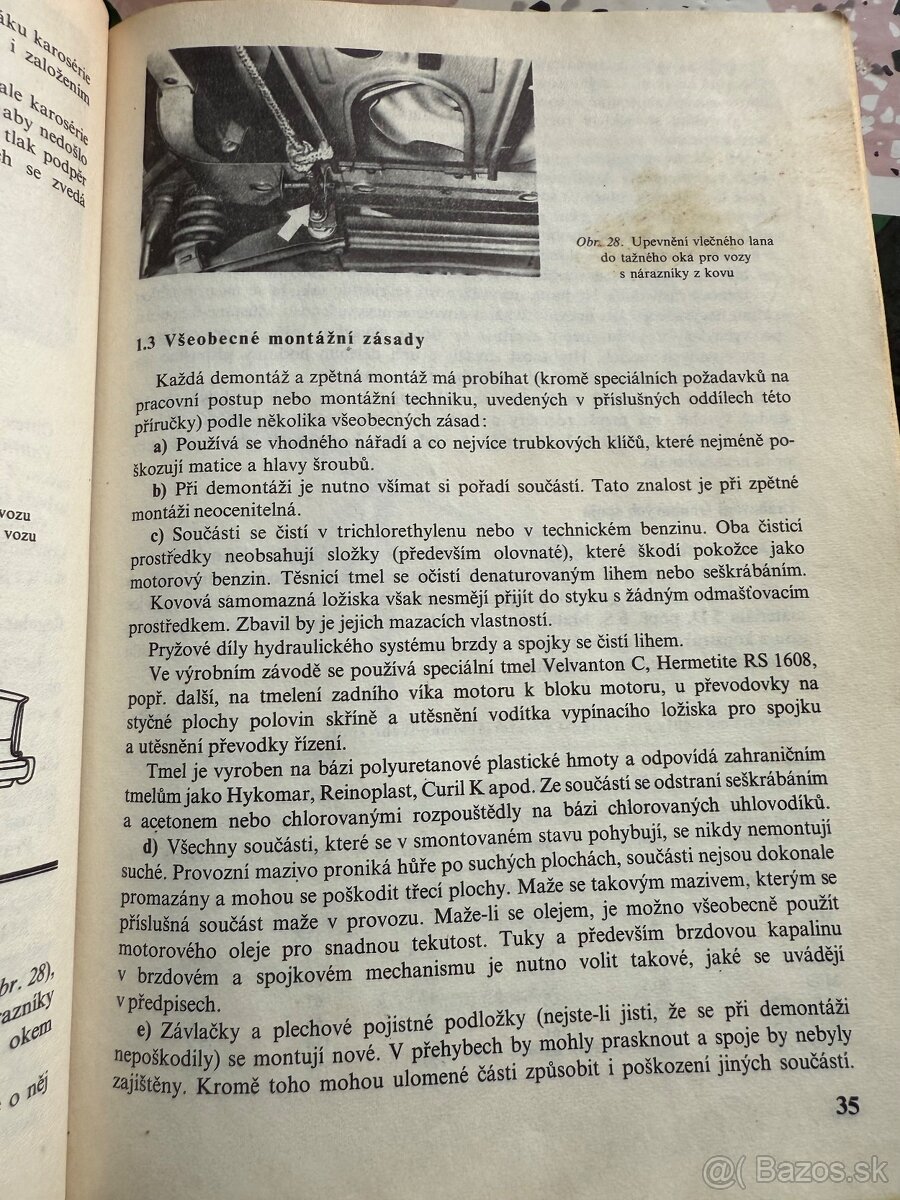 Kniha údržba auto Škoda 1981 - 2