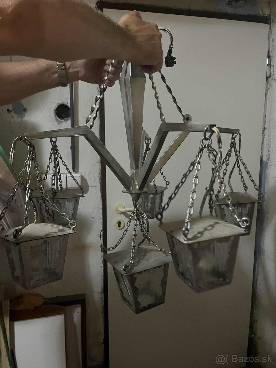 Retro kovový luster - 2