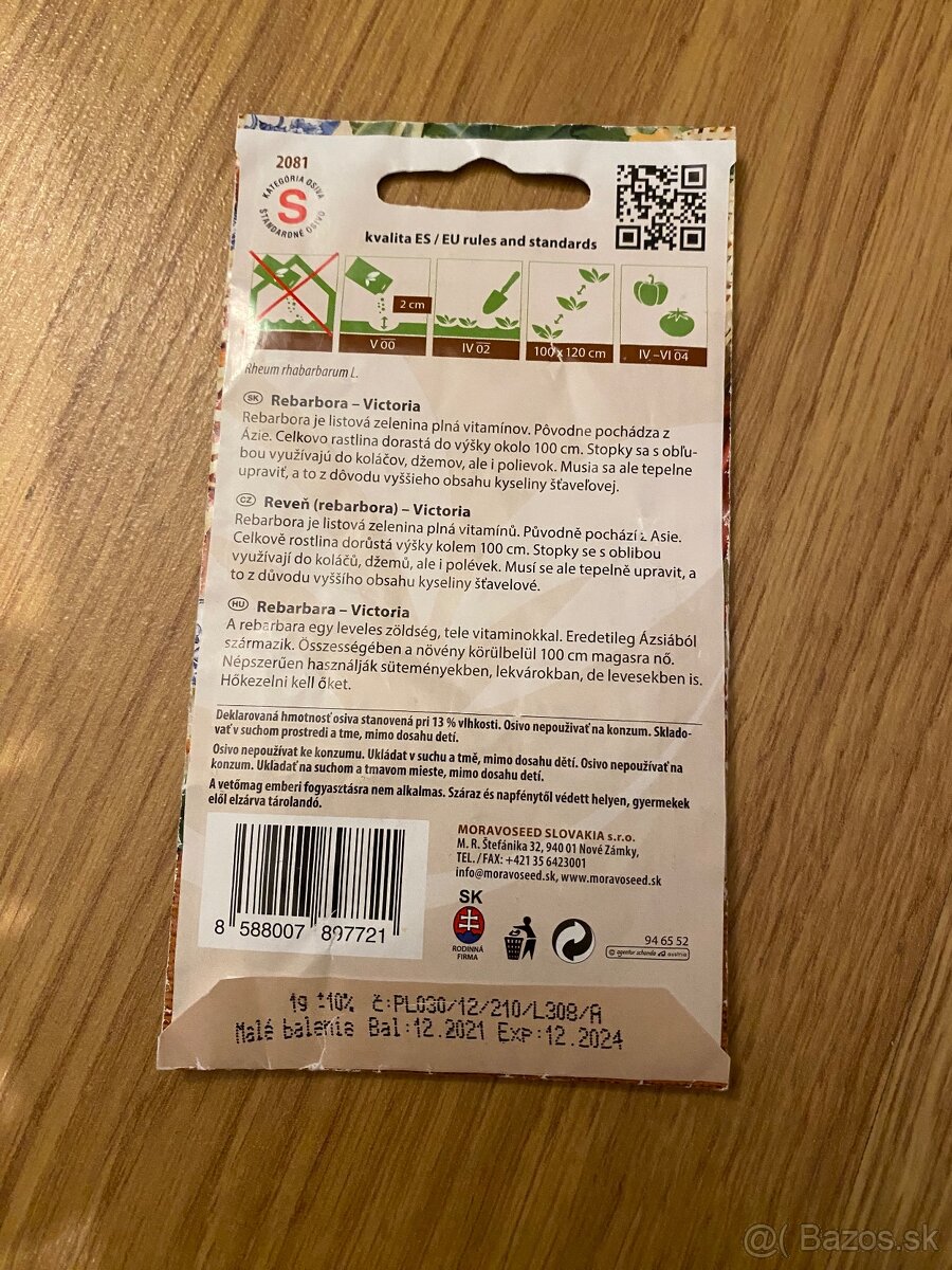 Rebarbora semienka - 2