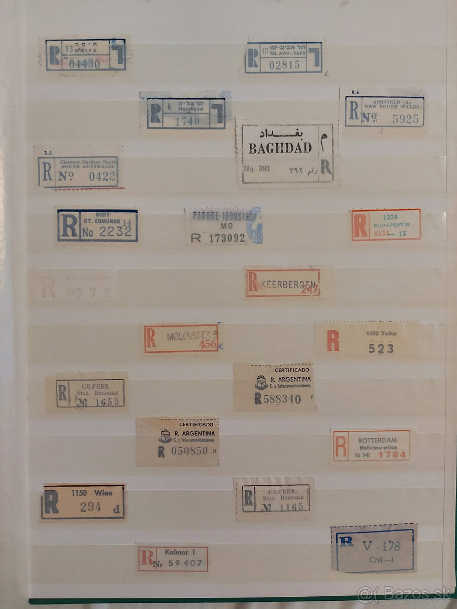 Staré poštové nálepky Nemecko a Svet - 2