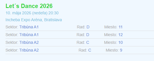 Vstupenky na Finále Lets dance 2026 - 2