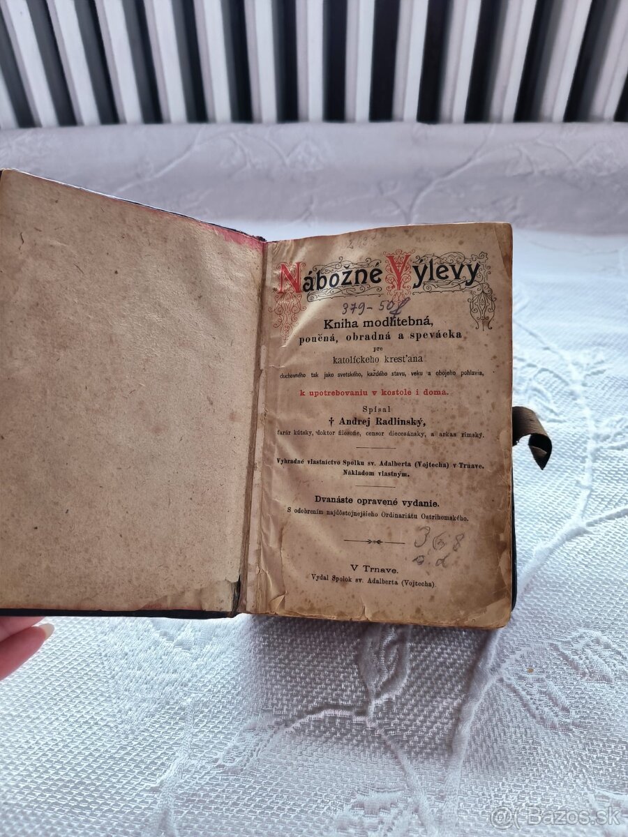 Modlitebna knižka rok 1900 - 2