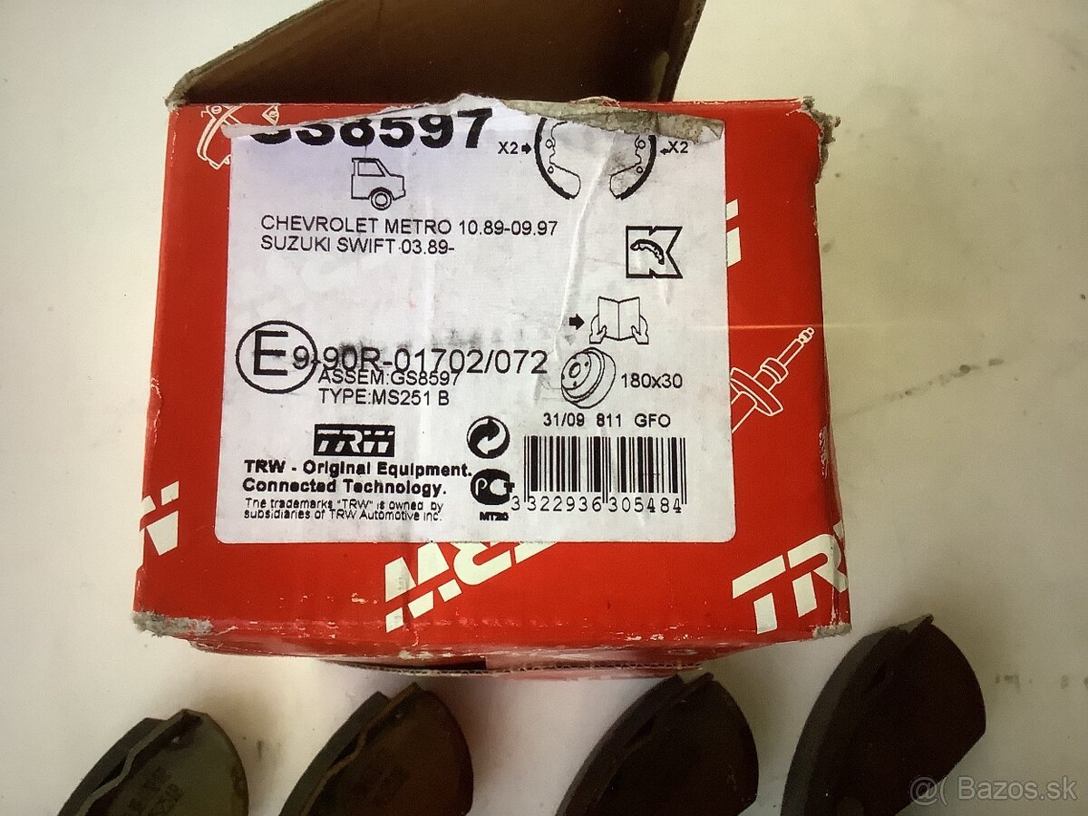 Suzuki Swift - brzdove obloženia - 2