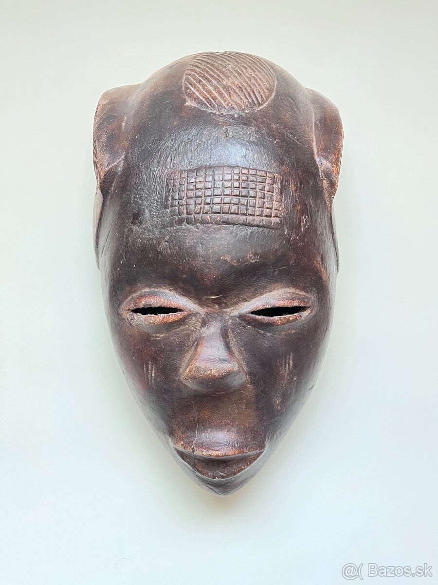 Africká drevená maska Dan - 2