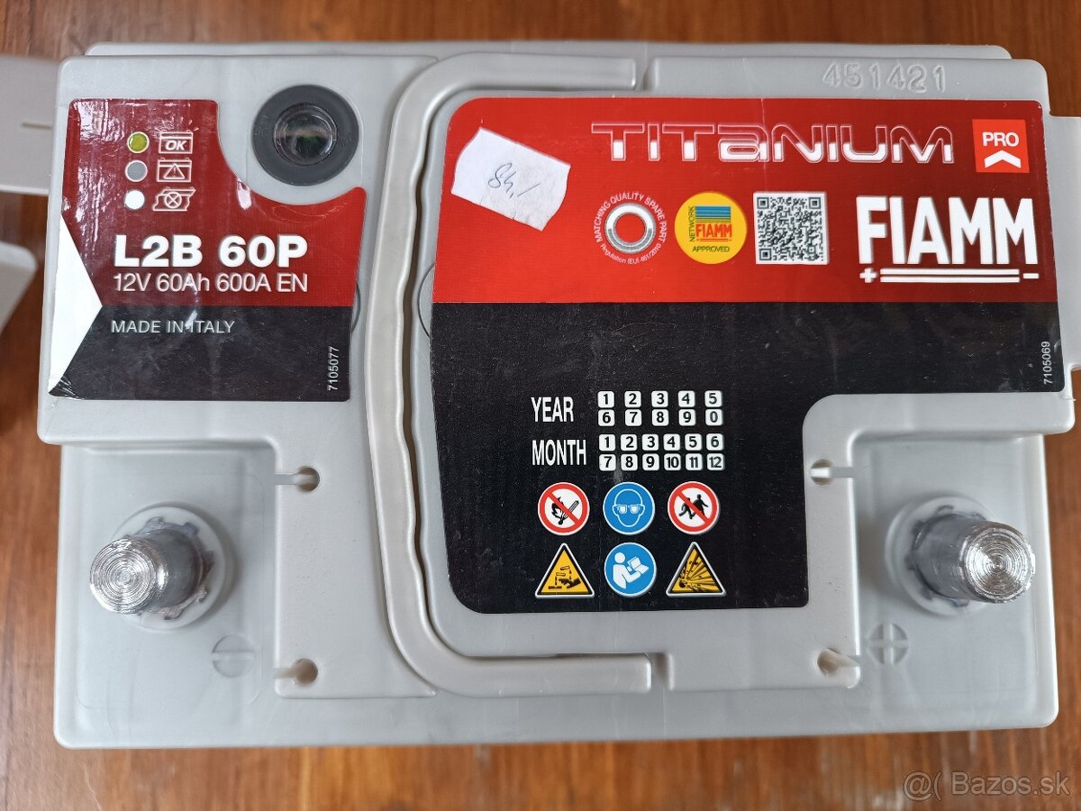 Predám novú autobatériu 60Ah - 2
