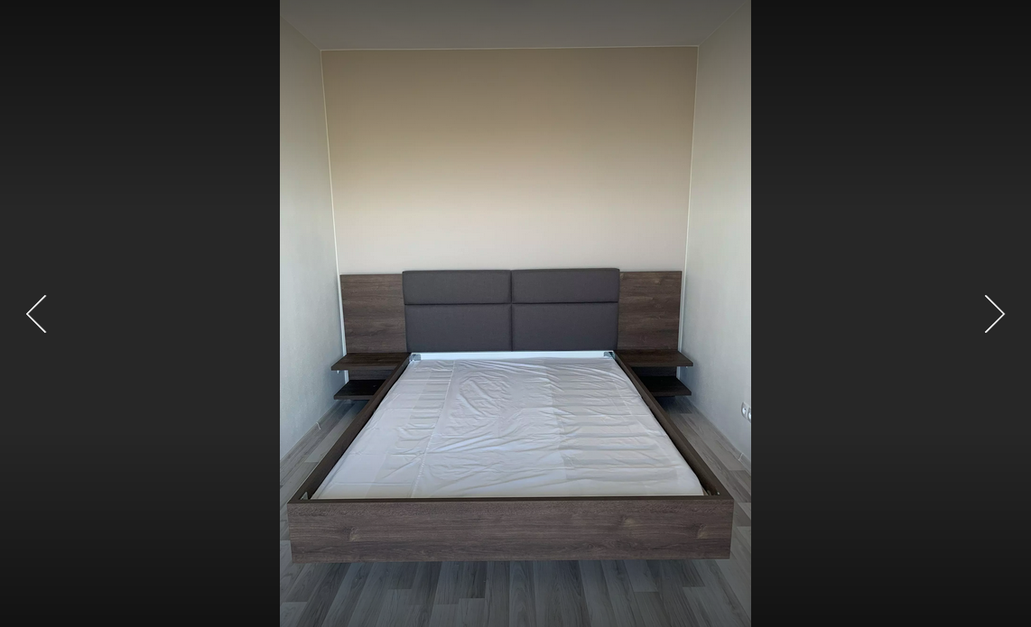 Nová designová postel, 2x noční stolek, rošty a madrace - 2