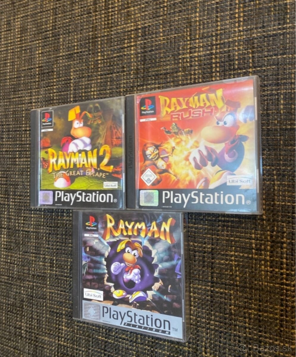 PlayStation 1 3x Rayman (Rayman, Rayman 2, Rayman Rush) PS1 - 2