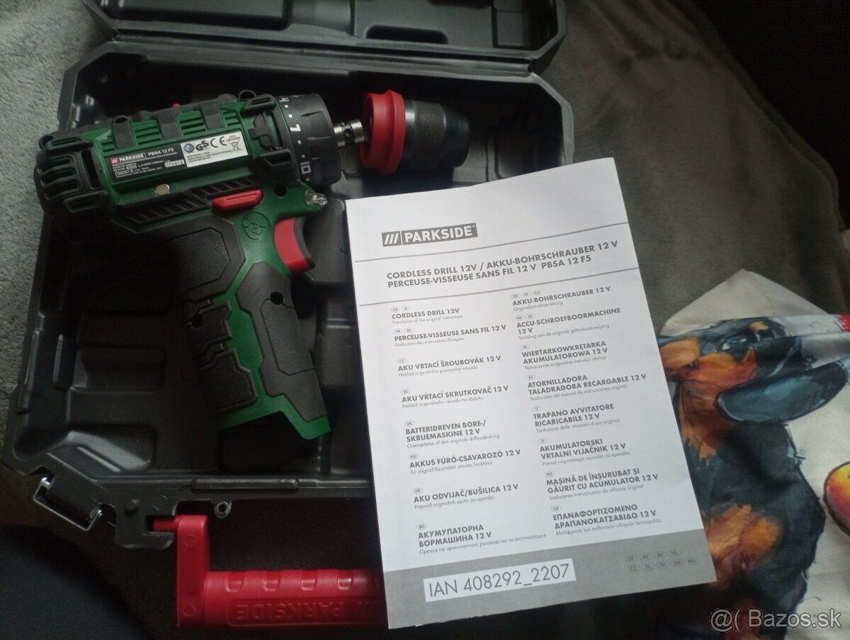Predám vŕtačku Parkside 12V - 2